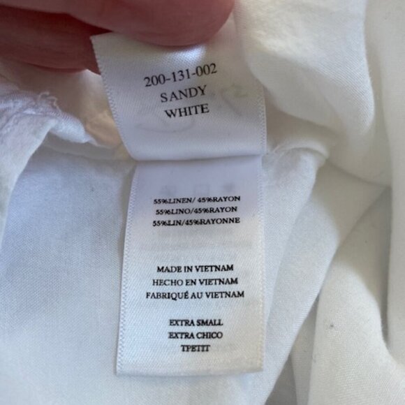 RAILS Sandy White Tiered Linen Mini Sundress XS - Picture 13 of 13